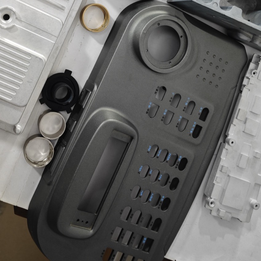 Industrial Telecom IP Phone Aluminum Front Fascia Panel — view 1